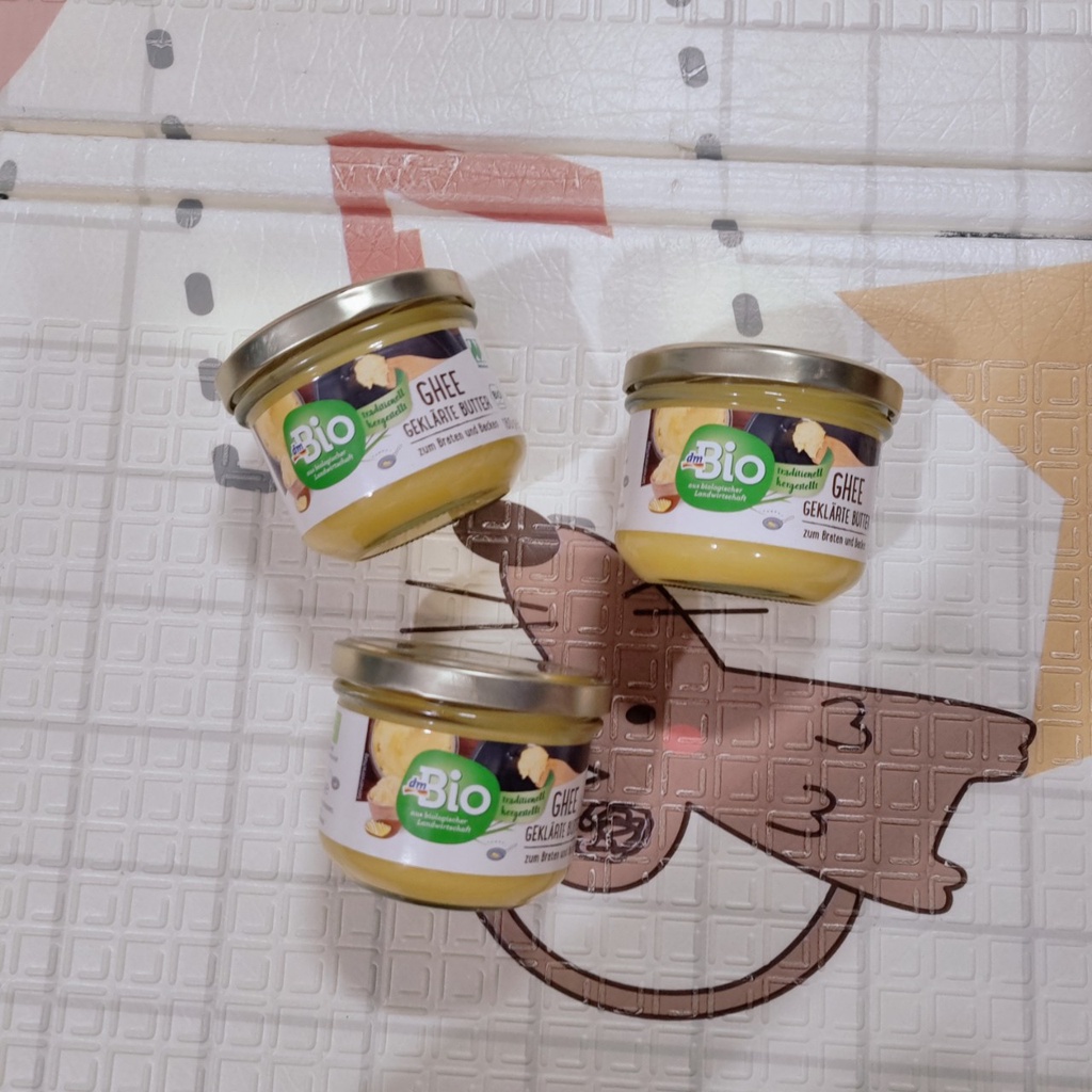 Bơ Ghee Hữu Cơ Đức Cho Bé Ăn Dặm DM Bio 180g