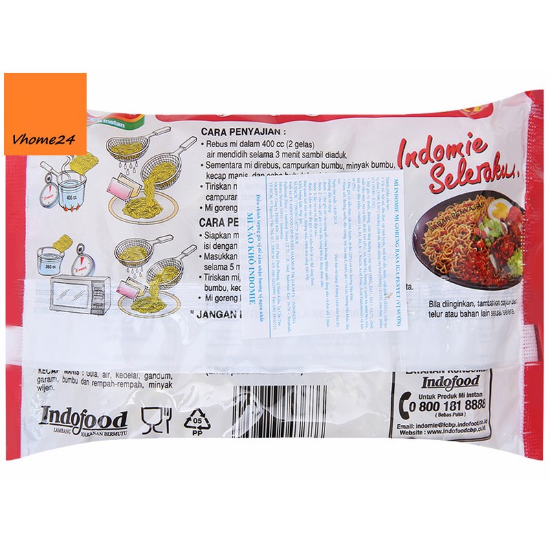 Mì xào khô Indomie Mi Goreng Rasa Rendang vị bò cay & vị sườn gói 91g | BigBuy360 - bigbuy360.vn