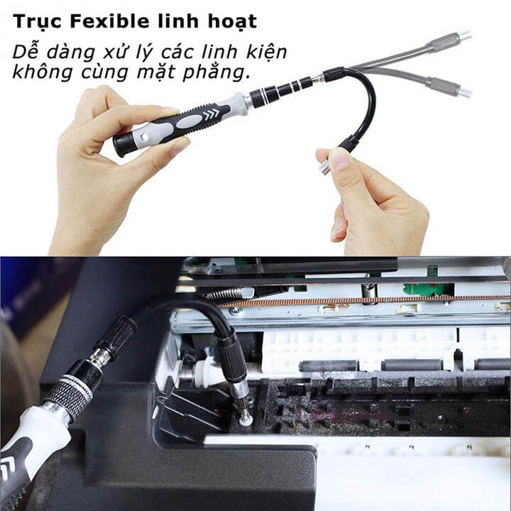 Bộ tua vít đa năng Bộ Tua tô Vít Từ Tính 115 Chi Tiết Dùng Trong Sửa Chữa Điện Thoại, Laptop, Đồng Hồ Chất Lượng Cao