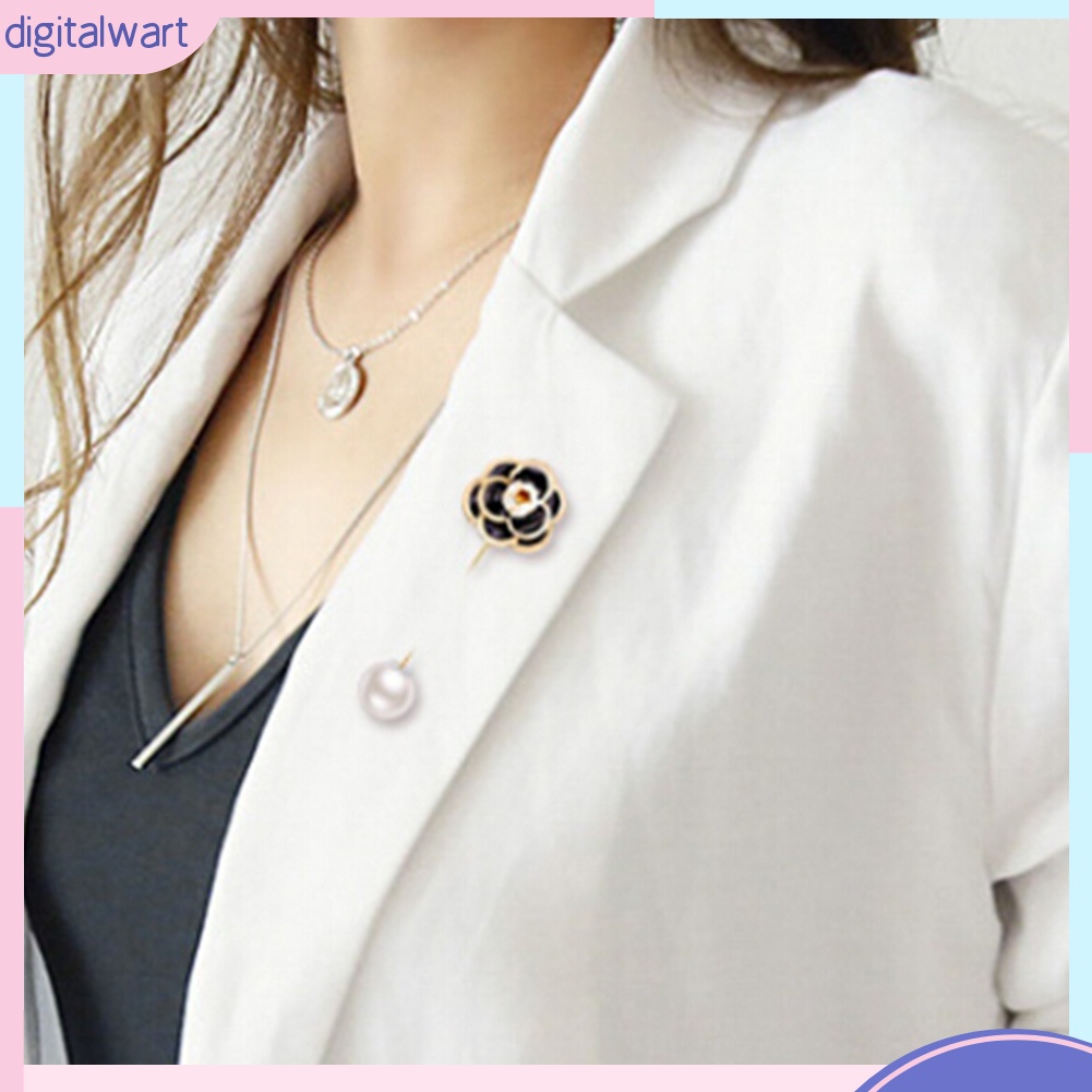 Trâm Cài Áo Hình Hoa Hồng Đính Ngọc Trai Sang Trọng