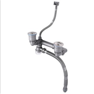 Bộ xi phông chậu rửa bát 2 hố DAD