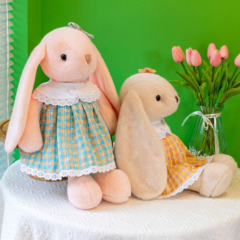 LILYES Thỏ Nhồi Bông Tai Dài 30 / 45CM Đáng Yêu Trang Trí Nhà Cửa