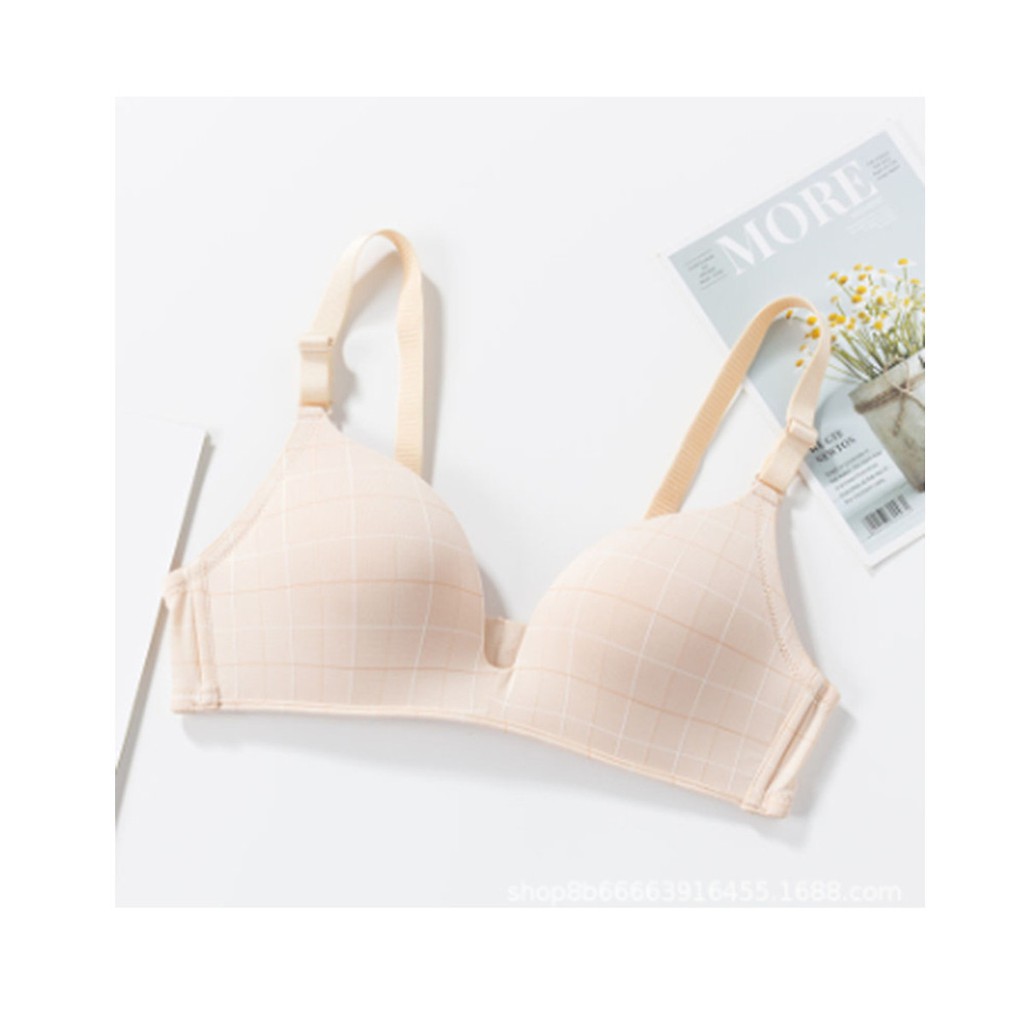 [Mã FAMARAL1 giảm 10K đơn từ 50K] Áo Lót Không Gọng Đệm Mỏng Loirechic BRC02 Kẻ caro + Đệm liền + 3 Nấc cài | BigBuy360 - bigbuy360.vn