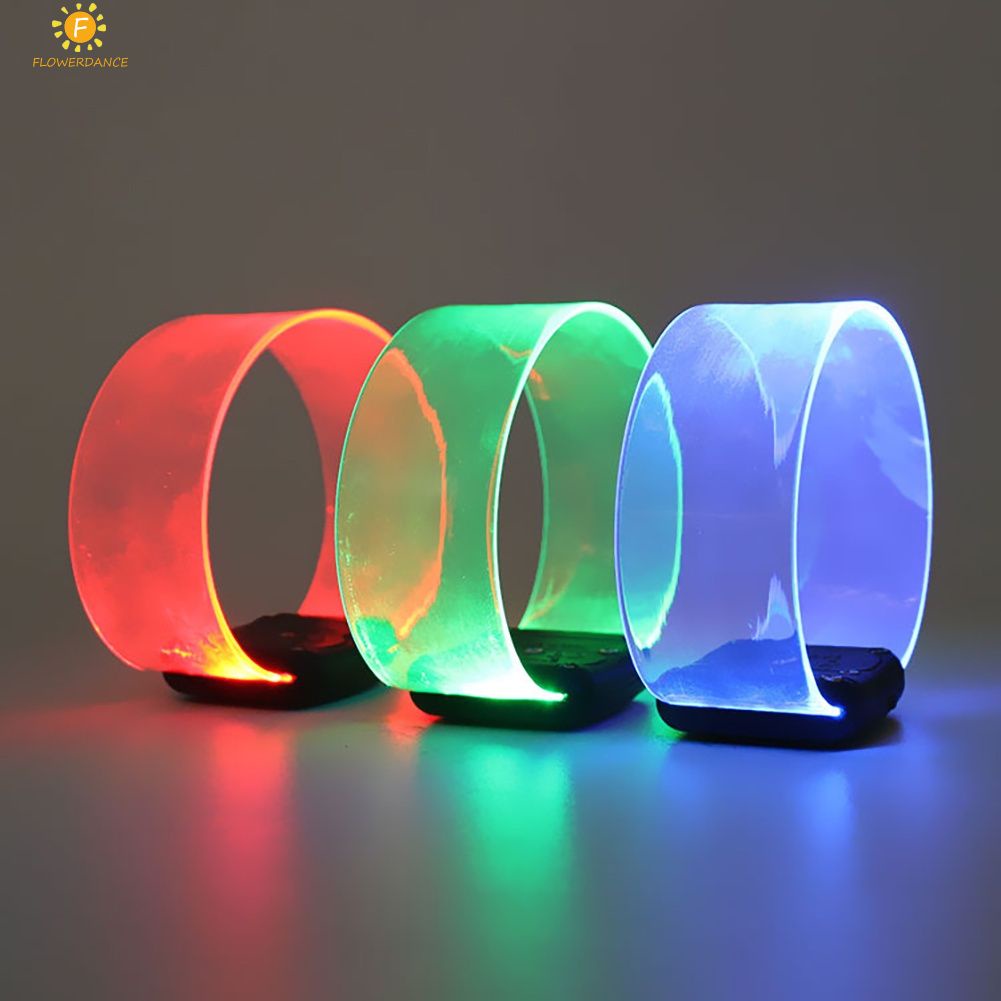 Mới sáng tạo Vòng Đeo Tay Phát Sáng Led ánh sáng pin Phát Sáng trong bóng tối Giải Trí Cổ Vũ Đạo Cụ Đêm Chạy Ánh Sáng Thể Thao-Phát ra vòng đeo tay FLOWERDANCE