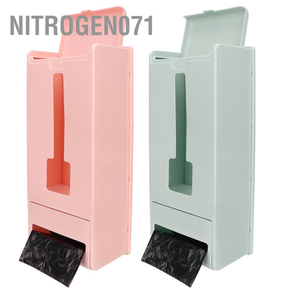 Nitrogen071 Túi nhựa treo tường Máy phân phối rác đựng Hộp lưu trữ tổ chức Giá đỡ cho nhà bếp