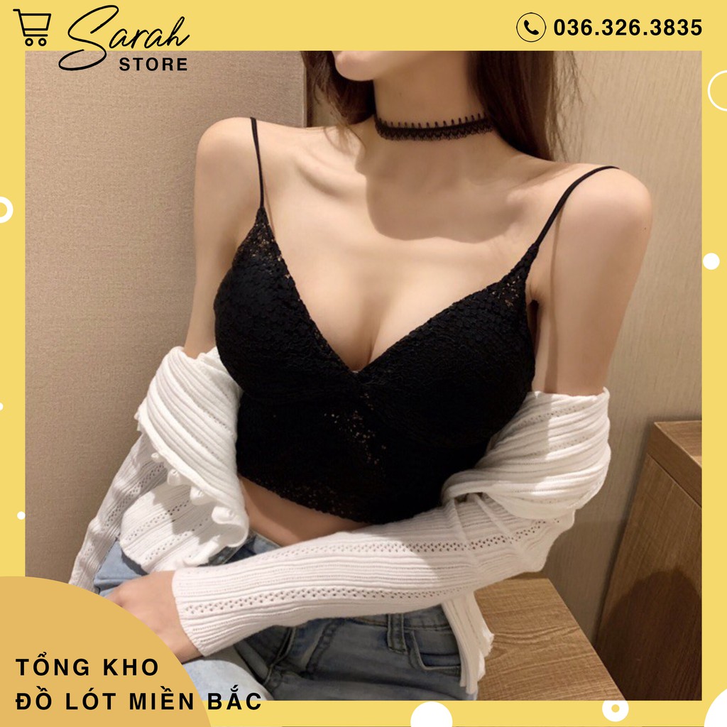 Áo Nữ Croptop Ren Hoa,  Áo Bra Sexy Siêu Đẹp 990