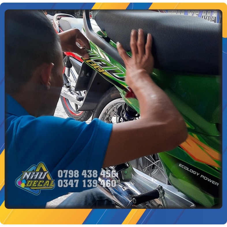 Tem rời kiểu Thái wave S 110 Xe đỏ / Xanh / Bạc