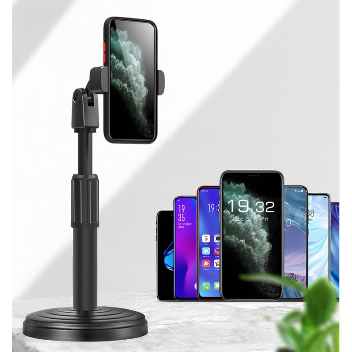 Giá Đỡ Điện Thoại Để Bàn Livestream, Xem Video xoay 360 Độ Tiện Lợi