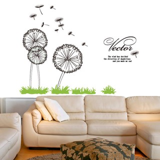 Decal dán tường hoa bồ công anh