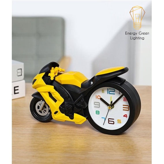 Đồng hồ báo thức mô hình xe máy phân khối lớn Energy Green Lighting LY1055 - Để bàn trang trí sang trọng độc đáo