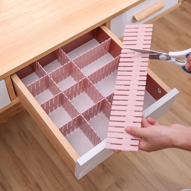Set 4 thanh chia ngăn tủ bàn tiện lợi giúp ngăn nắp - Gấu Thỏ House