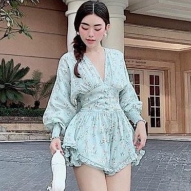 JUMP HOA NÚT CỔ V, SIÊU SANG CHẢNH, KÈM ẢNH THẬT