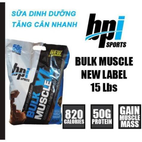 Sữa Dinh Dưỡng Tăng Cân Nhanh Mass Bpi Bpisports Bulk XL Muscle 15lbs (6.88kg) - Authentic 100% | BigBuy360 - bigbuy360.vn