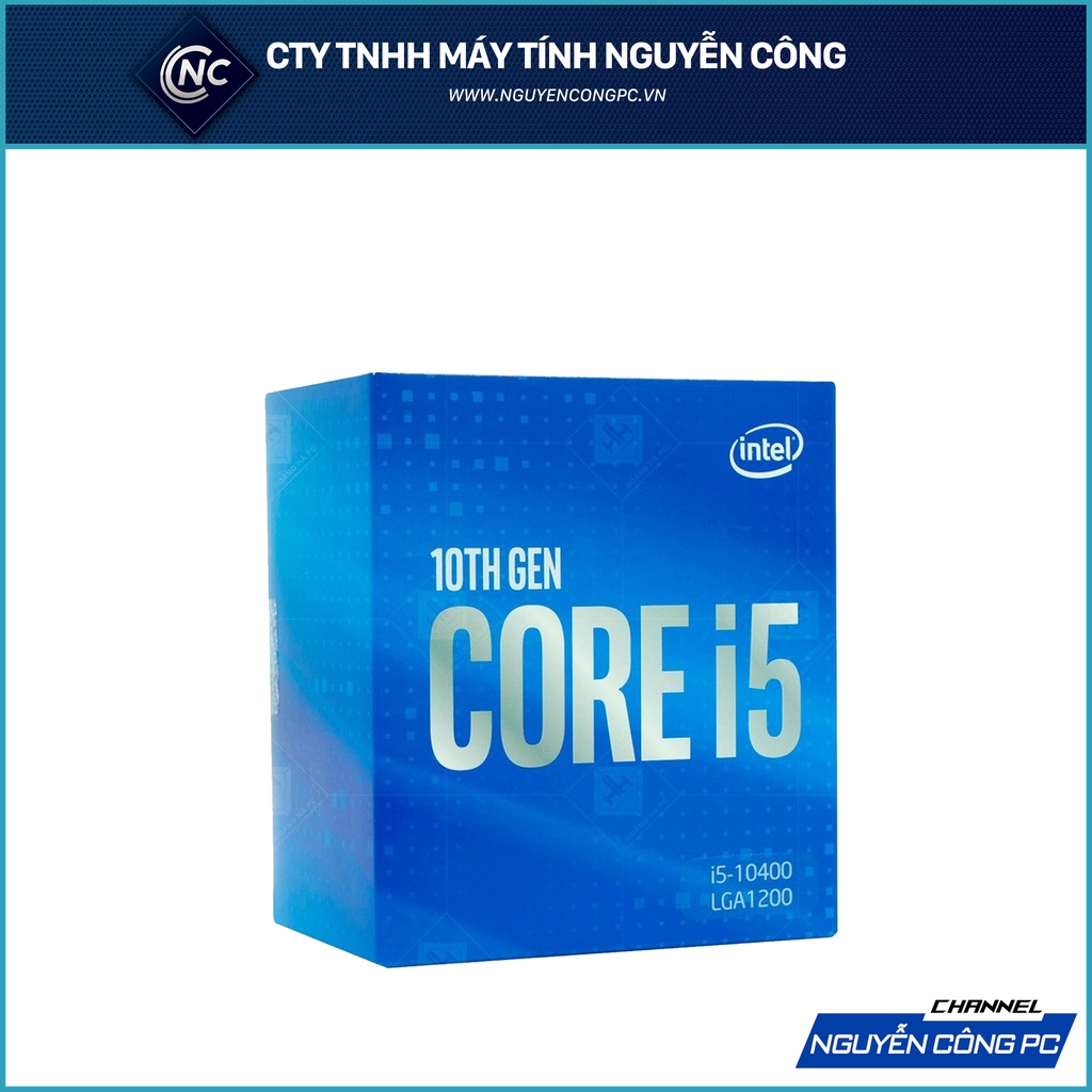 CPU Intel Core i5 10400 (2.9GHz turbo 4.3GHz | 6 nhân 12 luồng | 12MB Cache)