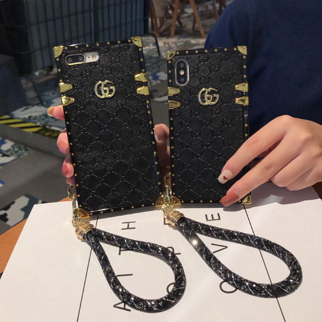 Ốp lưng iPhone của Apple 12mini 12 pro max xr xs max x xs 6 7 8plus i11pro max gucci ốp lưng điện thoại thời trang vuông | BigBuy360 - bigbuy360.vn