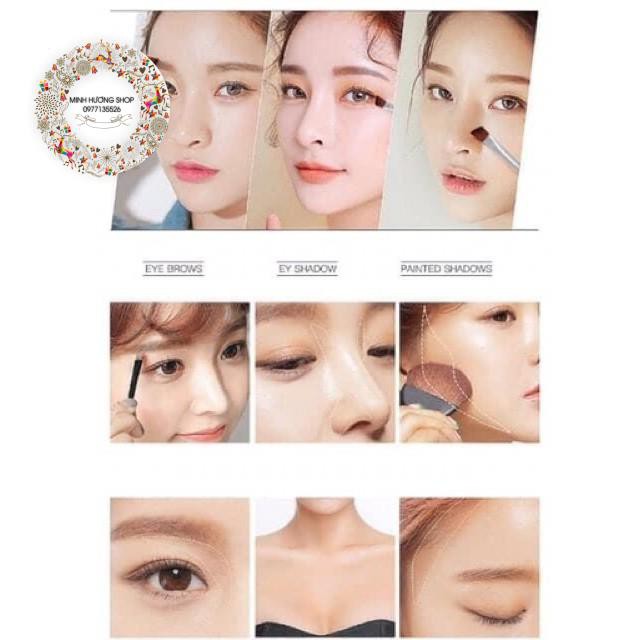 Phấn tạo khối - tán mày Lameila 3 ô siêu tiện lợi | BigBuy360 - bigbuy360.vn