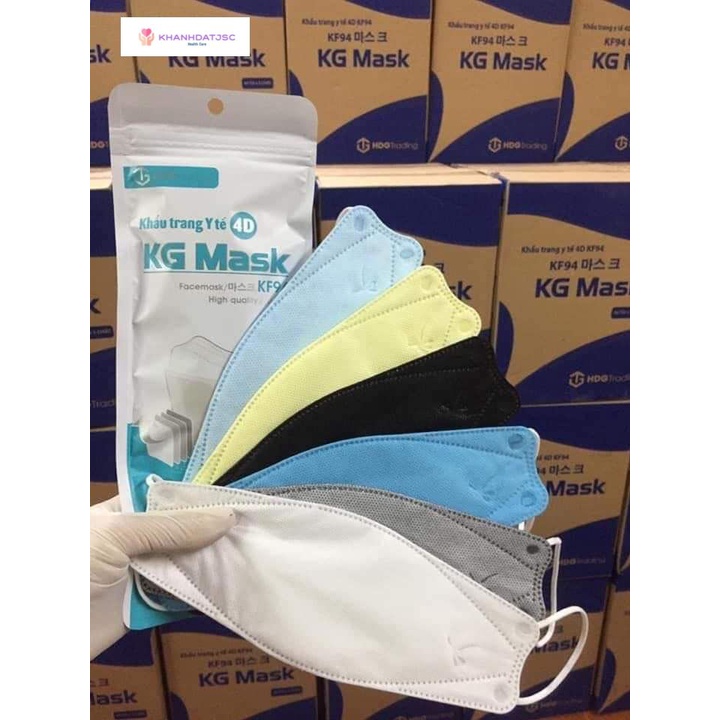 Khẩu trang 4D KG Mask chuẩn KF94 – phong cách Hàn Quốc