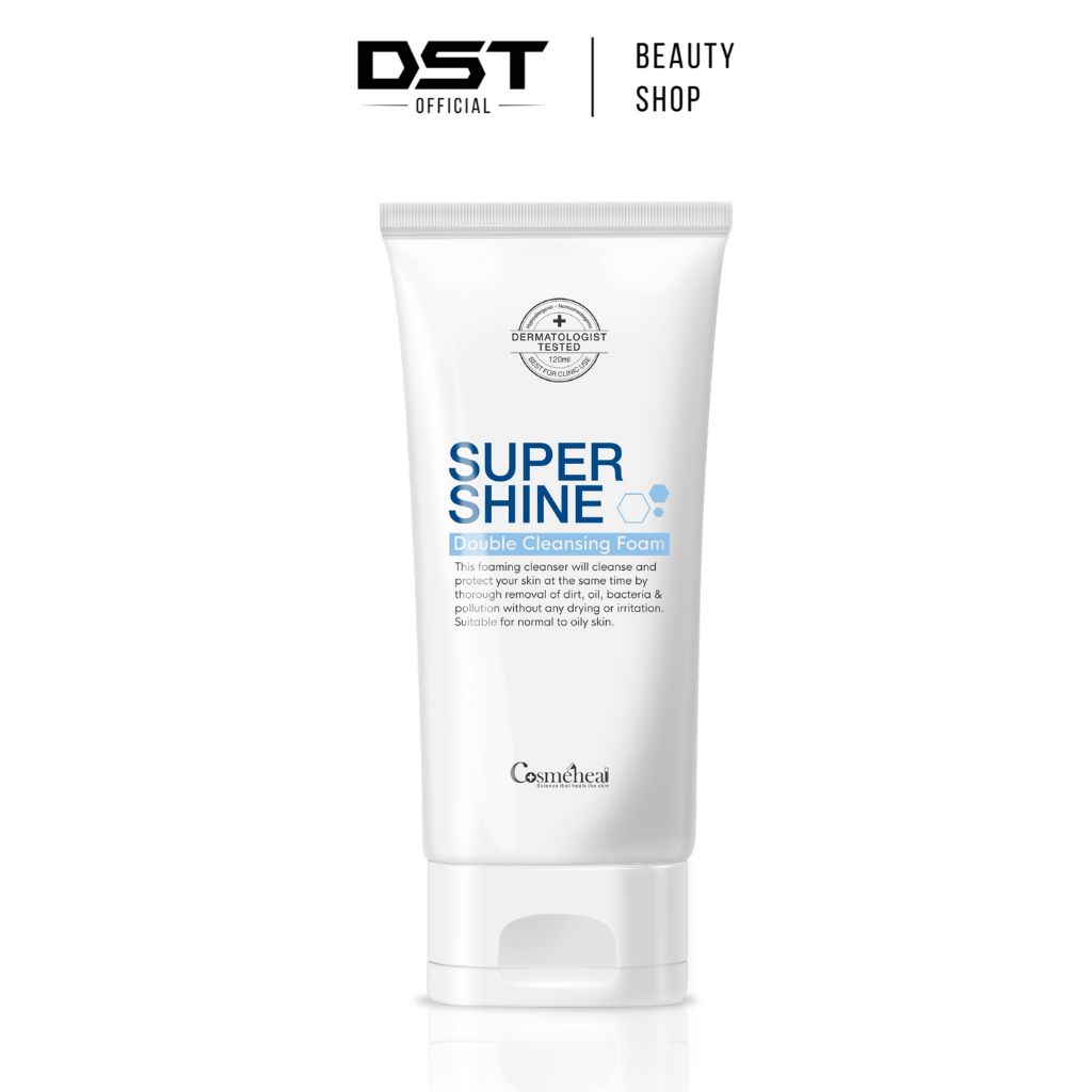 Sữa Rửa Mặt Làm Sạch Sâu Cosmeheal Super Shine Double Cleansing Foam (120ml)