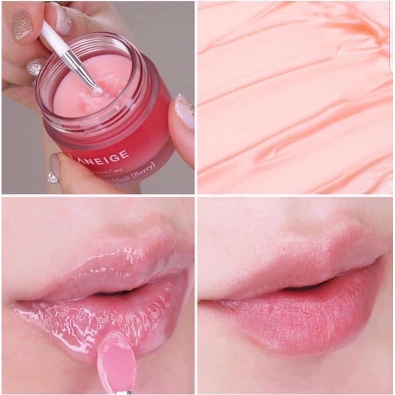 Mặt Nạ Ngủ Môi Laneige Lip Sleeping Mask Berry FullSize 20g - Ủ Môi Laneige Dưỡng Ẩm Và Làm Mềm Môi