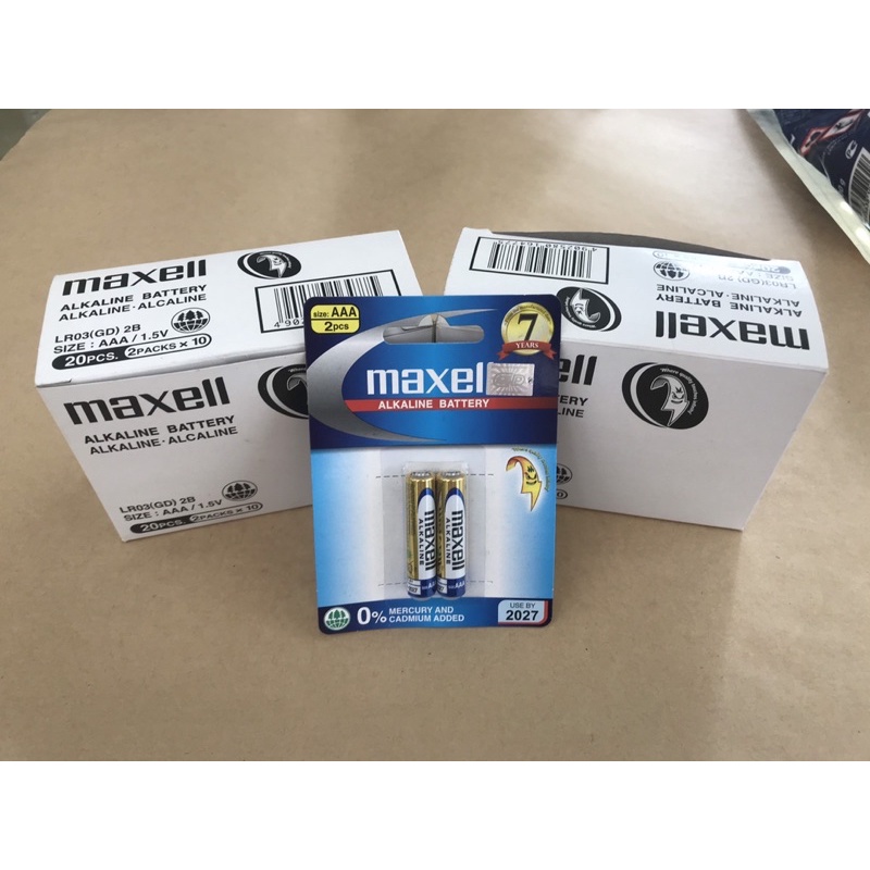 Pin AAA Maxell dùng cho máy đo huyết áp cổ tay, nhiệt kế điện tử