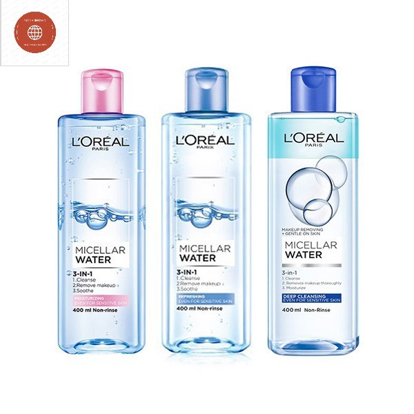 Nước tẩy trang Loreal - L'Oreal Paris 3-in-1 Micellar Water