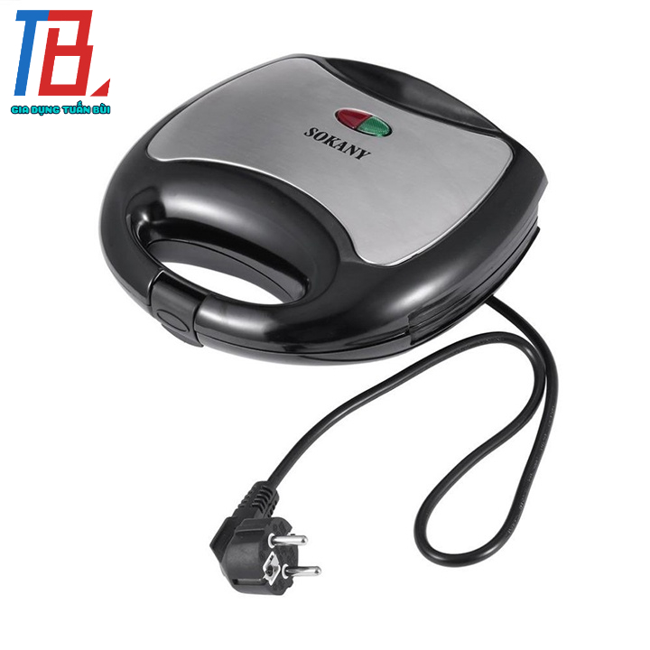 Máy làm bánh Hotdog Sokany KJ-102 công suất 750W có thể kẹp sandwwich các khay này được phủ lớp men chống dính
