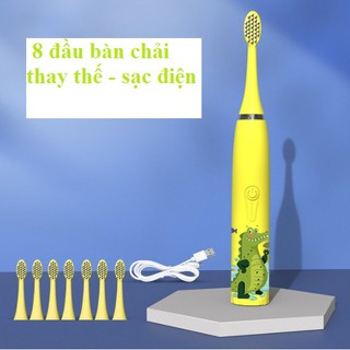 BÀN CHẢI ĐIỆN CAO CẤP CHO BÉ ( 8 ĐẦU BÀN CHẢI THAY THẾ)