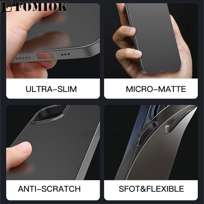 Ốp điện thoại PP cứng siêu mỏng 0.2mm chất lượng cao bảo vệ camera cho iPhone 12 Pro Max i12 12pro 12mini