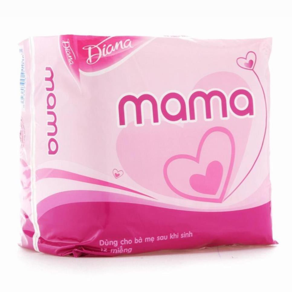 Băng vệ sinh Diana MaMa cho mẹ sau sinh (gói 12 miếng)