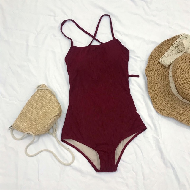 Bikini đở trơn buộc lưng quảng châu có túi zip
