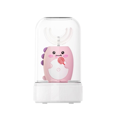 Bàn chải điện chữ U siêu mềm cho bé, Bàn chải đánh răng điện chữ u PIPPI cho trẻ từ 2 tuổi - 9 tuổi