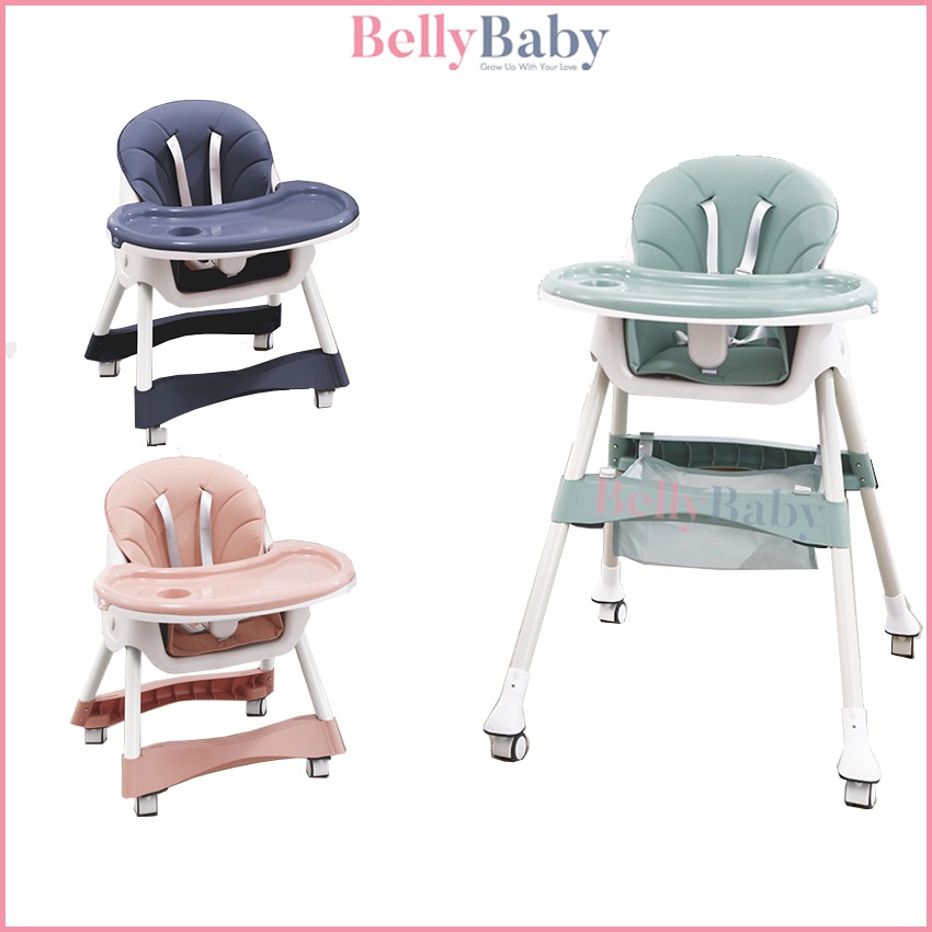  Ghế Ăn Dặm Belly Baby Thiết Kế Cao Cấp Full Phụ Kiện, Lắp Đặt Dễ Dàng