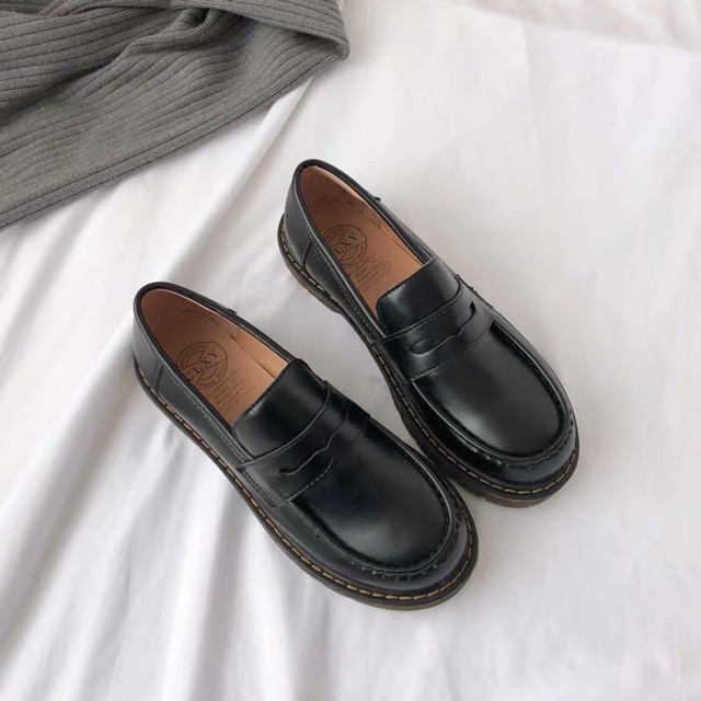 [Sẵn Đen 35] Giày Loafer Vintage mẫu mới 2020( Có ảnh thật ) | WebRaoVat - webraovat.net.vn