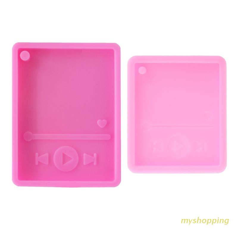 Khuôn Silicone Làm Móc Khóa Hình Máy Nghe Nhạc Diy