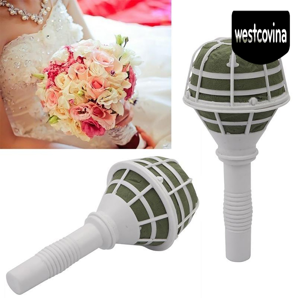 [Hot]☀ Tay Cầm Mút Xốp Trang Trí Bó Hoa Cưới DIY