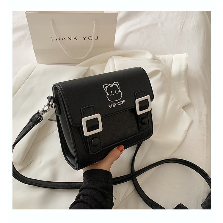 Túi Xách Đeo Vai Kiểu Vuông Nhỏ Thời Trang Pháp Quý Phái