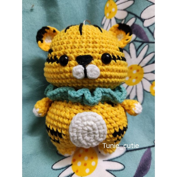 Móc khóa con hổ _ thú bông/móc khóa len handmade