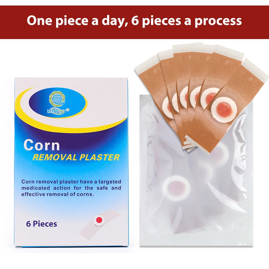 ￼Miếng dán giảm mụn cóc Corn Removal Plaster Kangdy (Hộp 6 miếng)