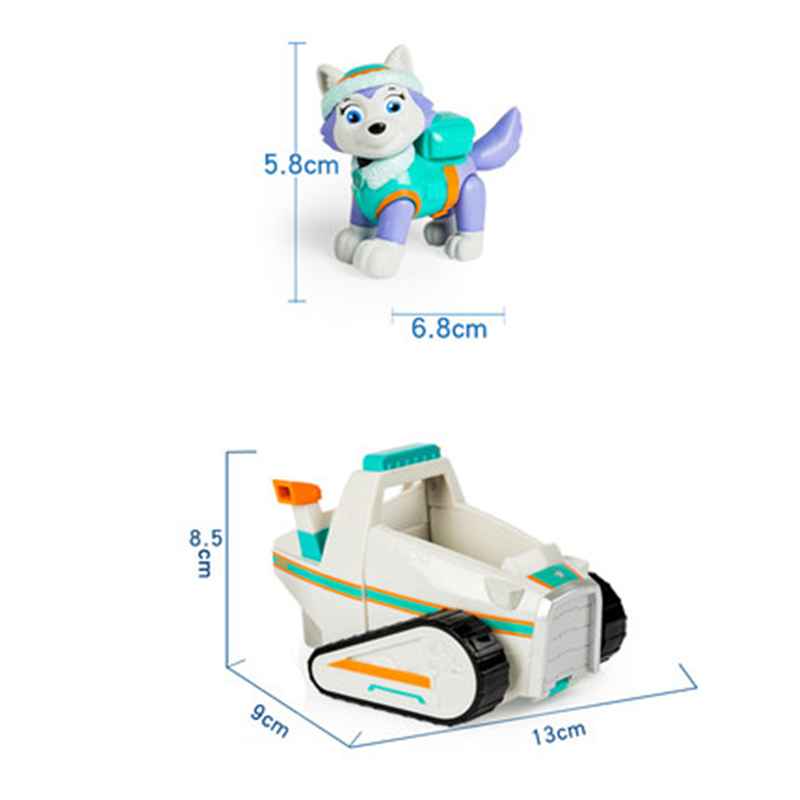Genuine Paw Patrol Toy Set Toy Car Dog Everest Apollo Tracker Ryder Skye Scroll Action Figure Anime Model Toys for Children Gift