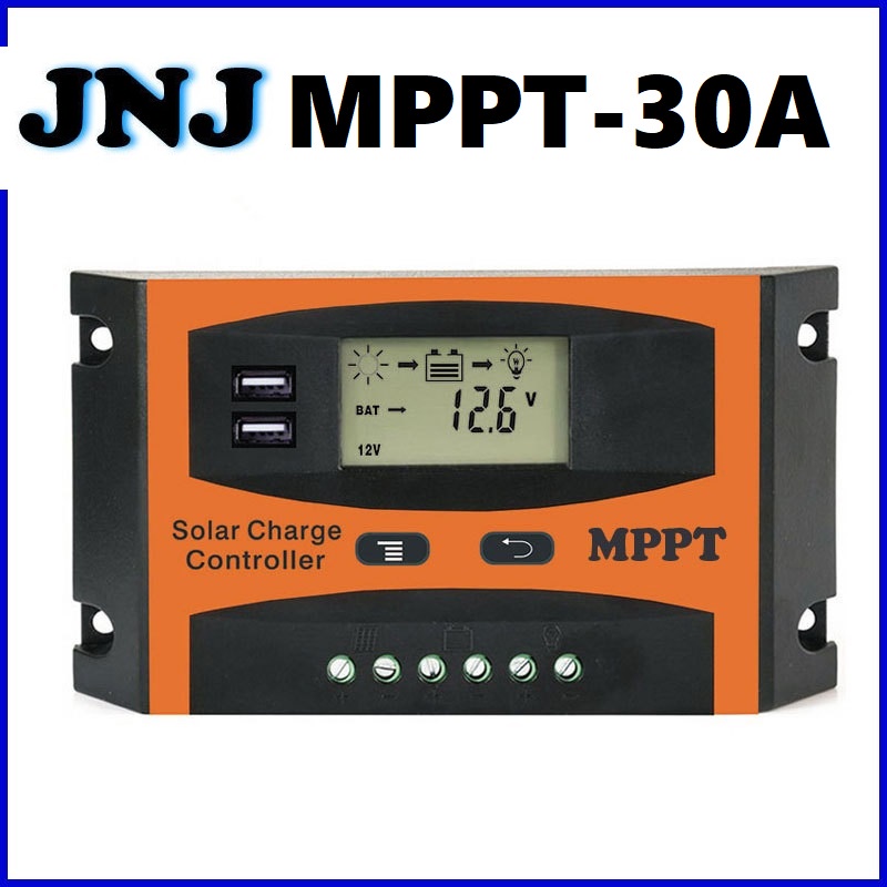 Điều khiển sạc năng lượng mặt trời MPPT 30A 12/24V tự nhận bình công nghệ MPPT hiệu suất cao