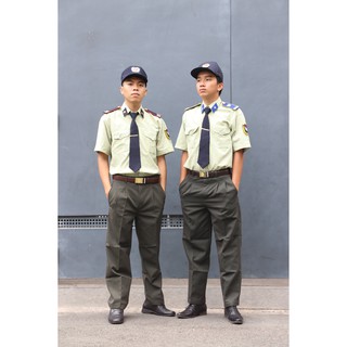 Quần áo bảo bệ đầy đủ phụ kiện của nhân viên bảo vệ, nhân viên an ninh