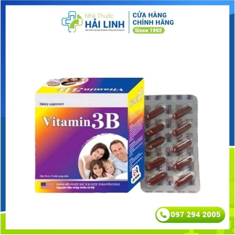 Vitamin 3b ⚡ Tặng quà ⚡ Hỗ trợ bổ dây thần kinh, chống tê bì, phục hồi sức khỏe
