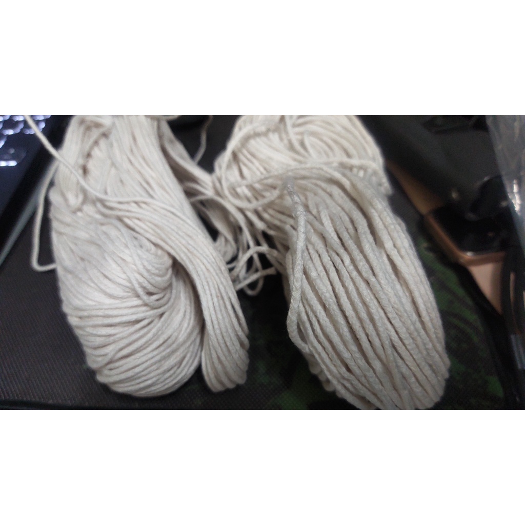 DÂY TIM / BẤC COTTON LÀM NẾN, LÕI COTTON ĐƯỢC HỒ QUA BỘT GIẤY