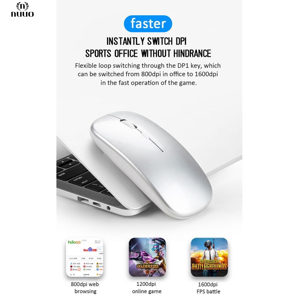 Chuột Bluetooth 5.0 Không Dây 2.4g