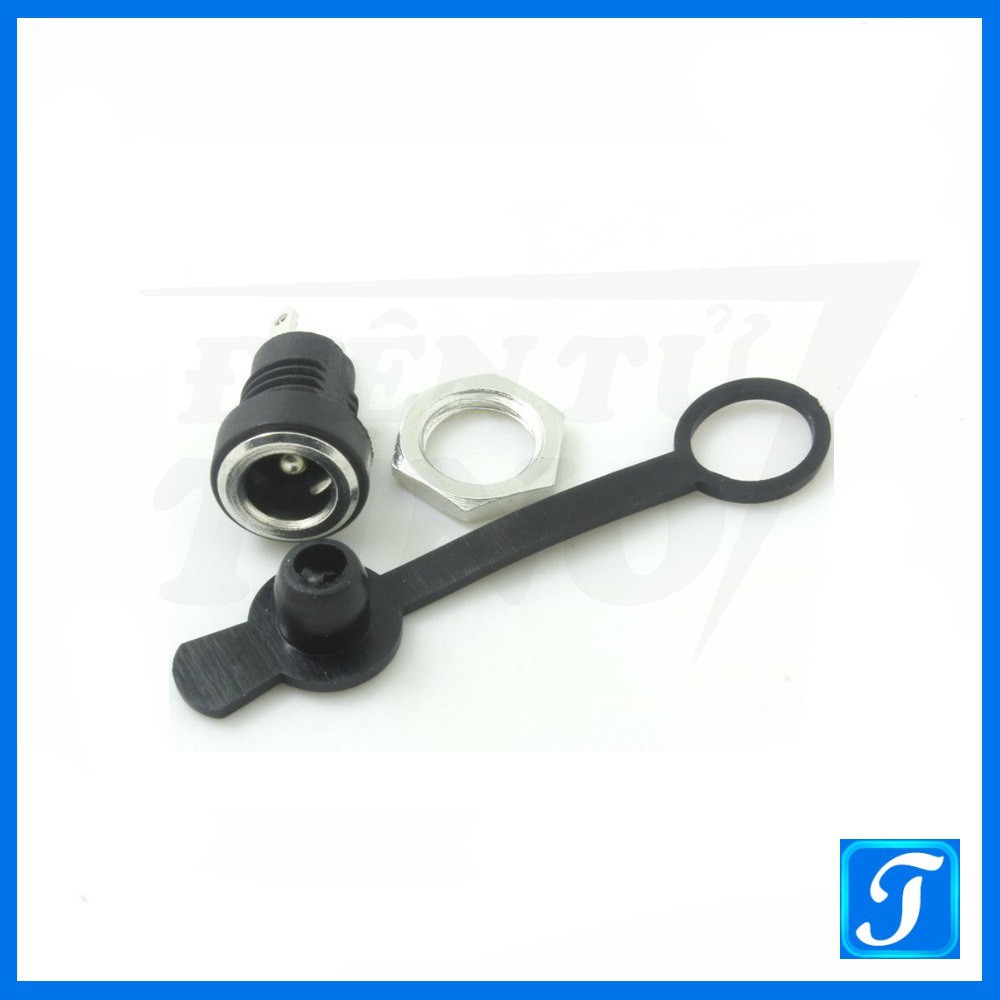 Jack Sạc Đầu Nối Nguồn DC Kèm Nút Bịt Chống Nước DC-022B 5.5x2.1mm