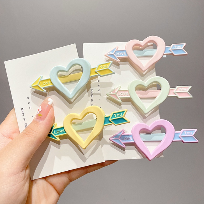 Kẹp Tóc Hình Trái Tim Dễ Thương Phong Cách Hàn Quốc