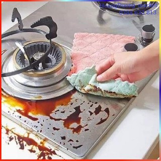 Combo 10 khăn lau bếp đa năng 2 mặt siêu thấm