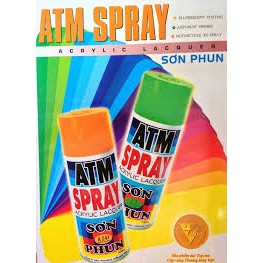 Sơn xịt ATM Spray Đủ Màu Giá sỉ (Màu gì k có trong bảng các bạn nt hỏi mầu nhé)