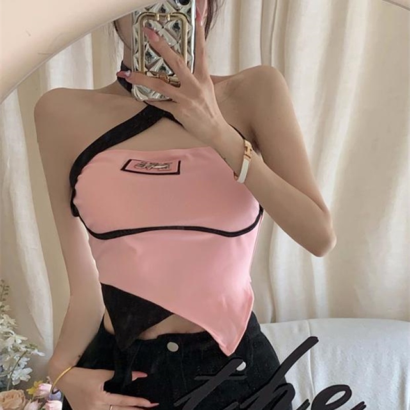 Áo Croptop Thiết Kế Lệch Tà Quyến Rũ Cho Nữ