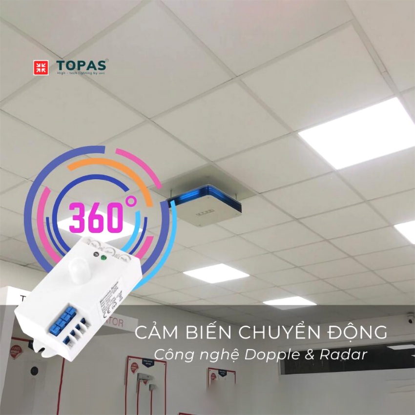 Đèn khử khuẩn không khí - Treo trần - Điều khiển từ xa - TOPAS TP600/600 - upper air/uv - Hàng chính hãng